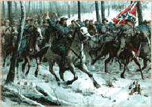 Don Troiani civil war print, civil war canvas edition - General Nathan Bedford Forrest